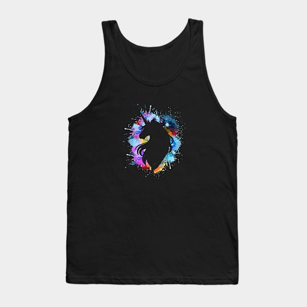 Splatter Unicorn Tank Top by theglaze